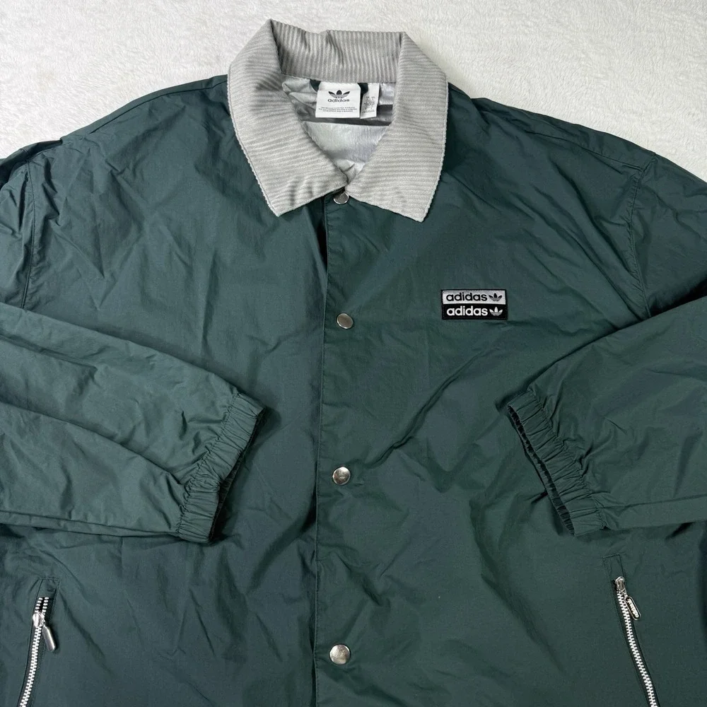 Adidas Coach Jacket Light Training Coach Jacket Size Large Green